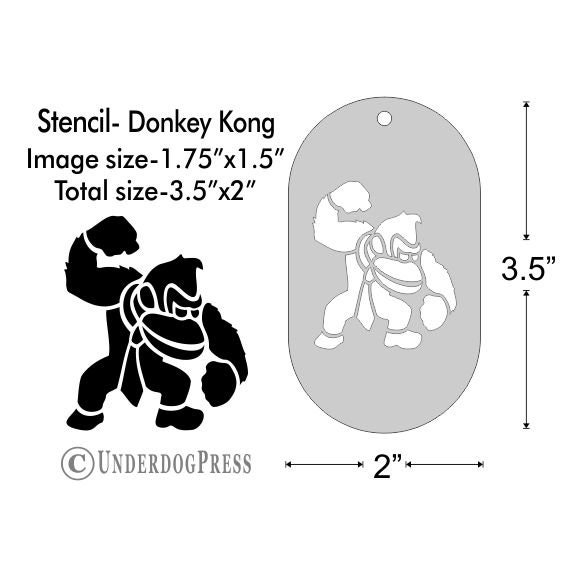 Plantilla Donkey Kong Medio | Etsy