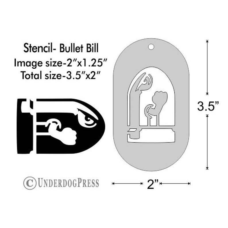 Stencil Bullet Bill Medium Etsy stencil-bullet-bill-medium-etsy