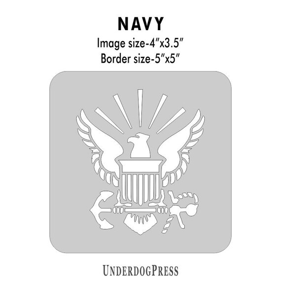 Large Stencil U.S. Navy | Etsy