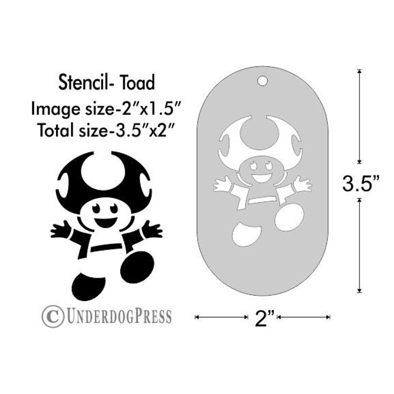 Stencil Mario Toad Medium Etsy stencil-mario-toad-medium-etsy