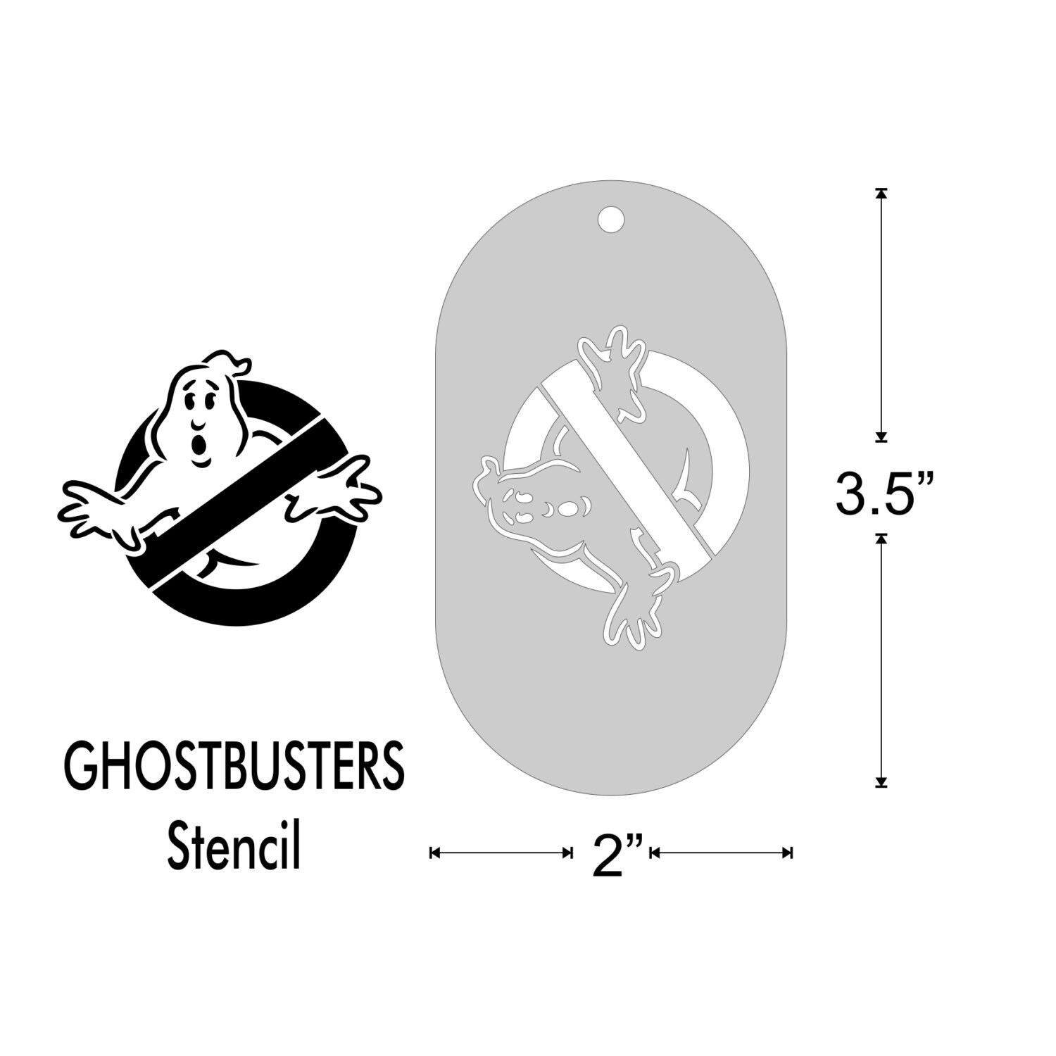 Stencil GHOSTBUSTERS Medium Etsy UK