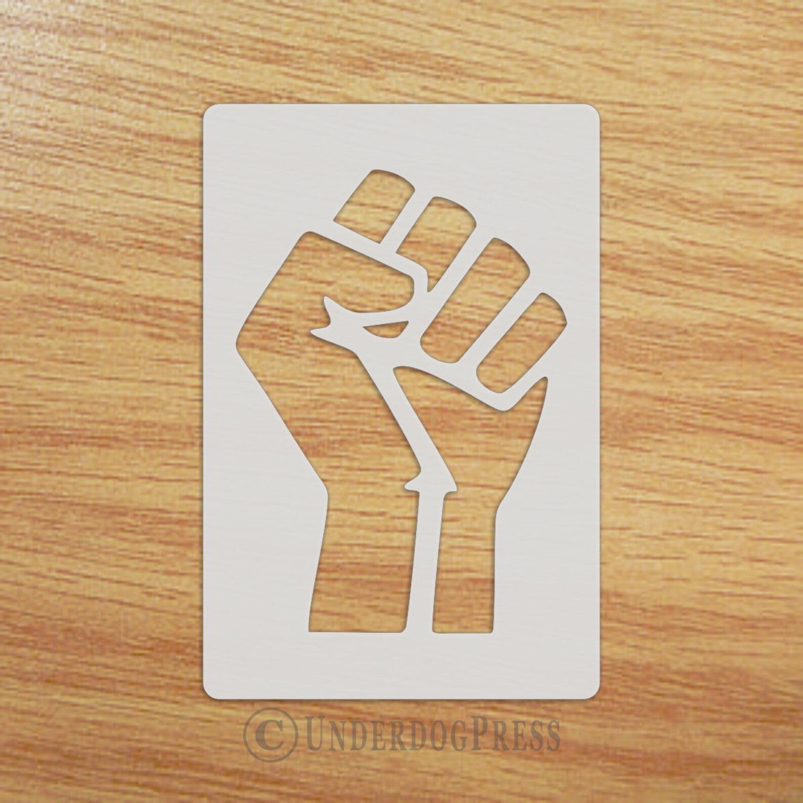 XL Stencil Resistance Fist. 7x5 Inch Image on 9x6 Border - Etsy