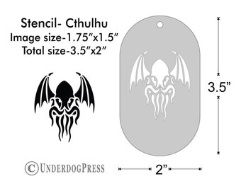 Cthulhu Stencil | Etsy