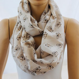 Terrier Dog  Loop Infinity Scarf