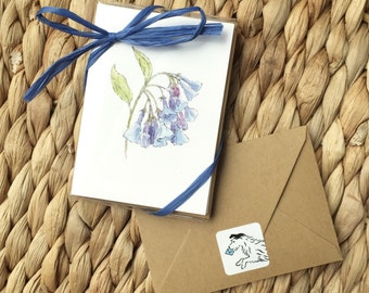 Set of Six Mini Wildflower Gift Cards (Series 1)