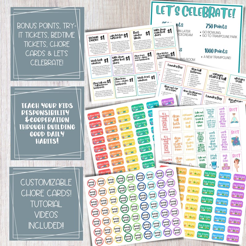 Kids Responsibility Checklist Printable Chores Checklist Etsy Kids Responsibility Checklist Printable Chores Checklist Etsy