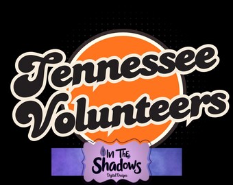 Retro Tennessee Volunteers PNG | Vintage UT Football-grafik | Digital nedladdning