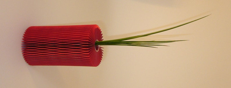 Vase, paper vase, flower vase, honeycomb large image 3