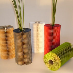 Vase, paper vase, flower vase, honeycomb large image 2