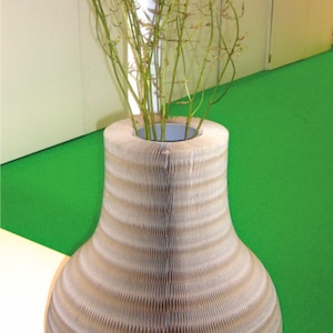 Vase, flower vase, paper vase, honeycomb Favino 000 extra large image 1