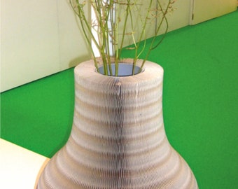 Vase, flower vase, paper vase, honeycomb "Favino 000" extra large