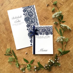 Vintage Lace Wedding Stationery - Etsy