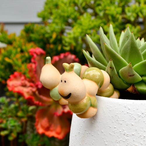 Handmade Ceramic Pot Planter Pals Ceramic Pot Hanging Animals Etsy