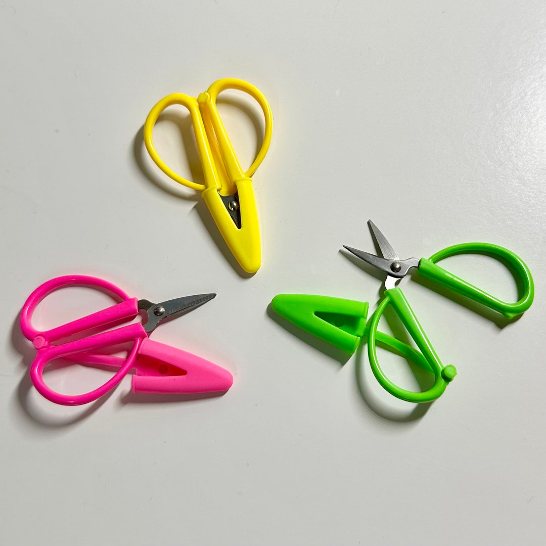 Super Snips Mini, Scissors, Yellow, Pink, Green Etsy