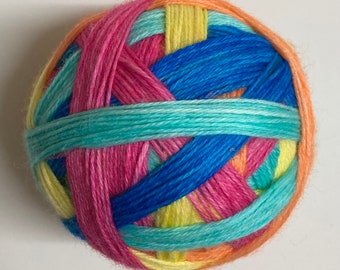 color cravings, 5 stripes, self-striping sockyarn, handdyed sockyarn, handdyed yarn, handdyed wool