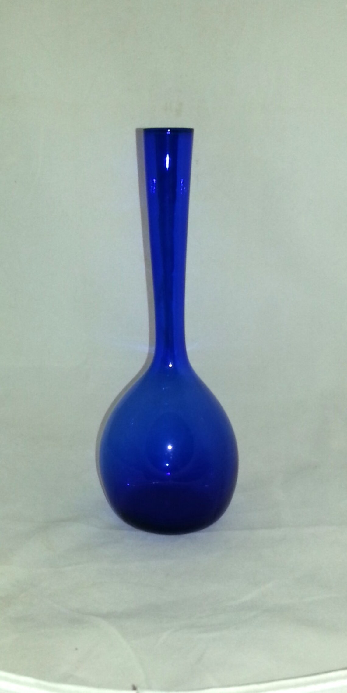 Scandinavia Blue Glass Bulb Vase Design From Sweden 1950s. Etsy