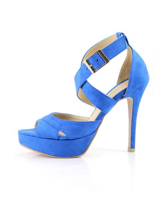 Something Blue Wedding Shoes Cobalt Blue Bridal Shoes | Etsy