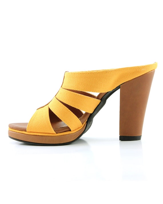 Items similar to SALE 20 OFF! Yellow Mustard Shoes, Yellow Mustard