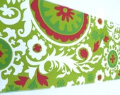 Christmas table runner, red and green table runner, holiday table runner, Red and green buffet runner
