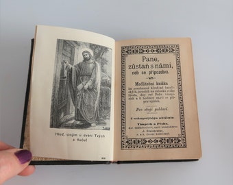 Antique Czech Prayer Book, Christian Catholic Prayers 1800s