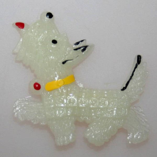 Art Deco Zelluloid Terrier Scottie Brosche