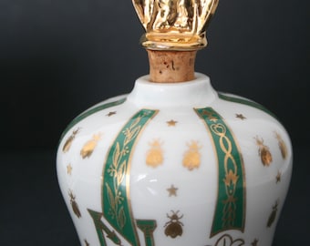 Limoges France Vintage Porcelain Bottle Sempe Armagnac Napoleon 1804-1815