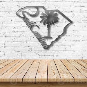 South Carolina State Metal Sign - Southern Arc Designs - South Carolina Sign - Personalized Gifts