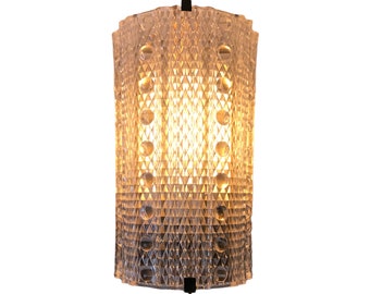 Vintage Orreffors "Medea" Glass & Brass Sconce | Chic Plug-In Wall Mount Lighting | Mid-Century Hollywood Regency Wall Lamp