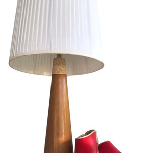 Chalk Small Deco Cone Lamp Teak main image 0