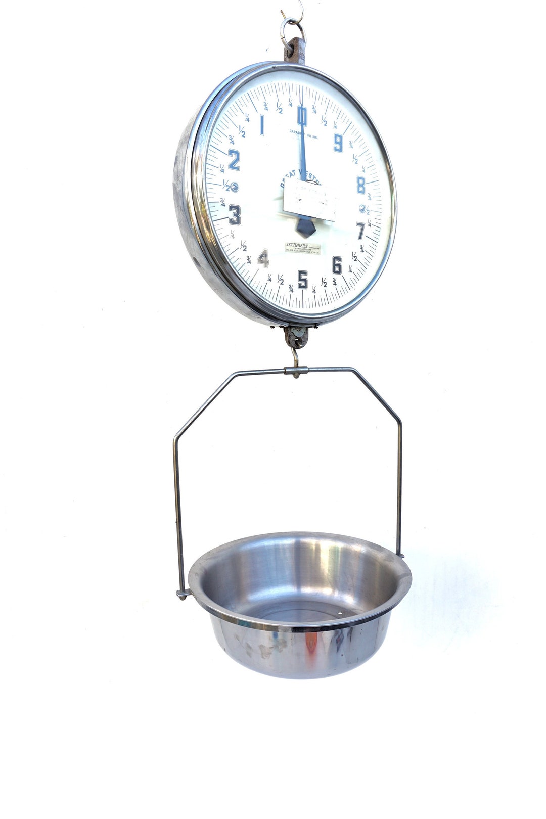Pan Scale Ruler Amazing Vintage Hanging Double Sided Pan Scale | Great Western Mfg ...