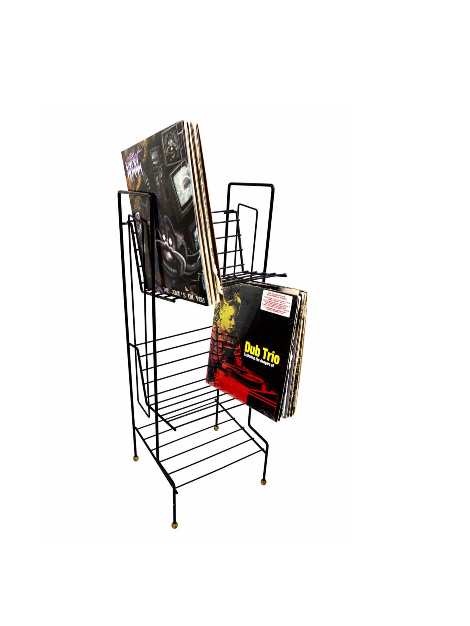 Tony Paul Midcentury TALL Metal Record Stand Book Shelf Etsy