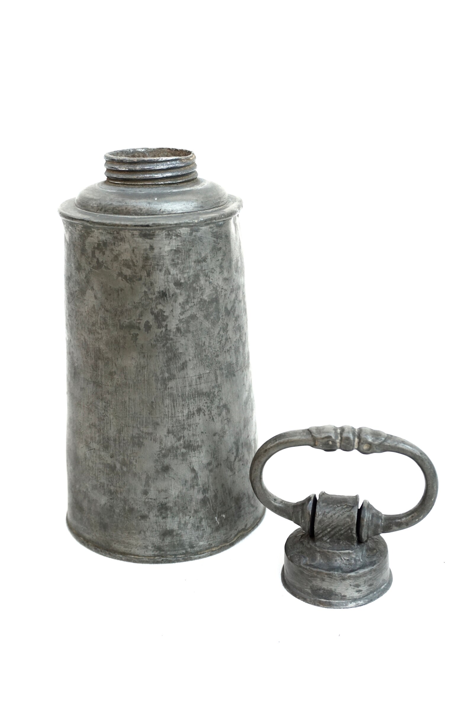 Antique Pewter Flask Wine Liquor Canteen Groom Gift Militaria Etsy