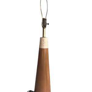 Chalk Small Deco Cone Lamp Teak main image 1