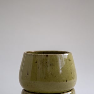 Handmade Ceramic Planter and Saucer: Small Batch Ceramics