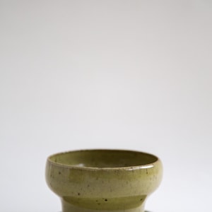 Handmade Ceramic Planter and Saucer: Small Batch Ceramics