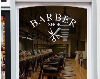 Barber shop Fensteraufkleber Barbershop Fensteraufkleber Display