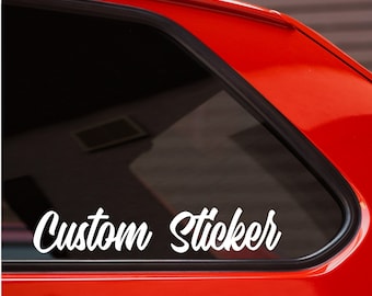 Personalized Car Decal: Custom Vinyl Lettering Sticker