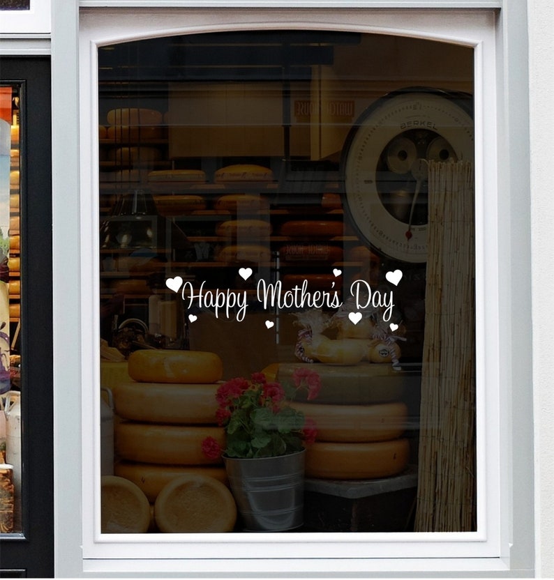 Happy Mothers Day Shop Window Sticker