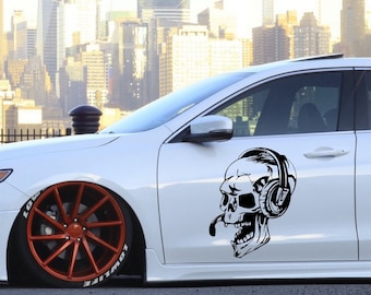 Skull Sticker Car Van Truck Lorry Large Vinyl Decal Vehicle Bodywork Graphic