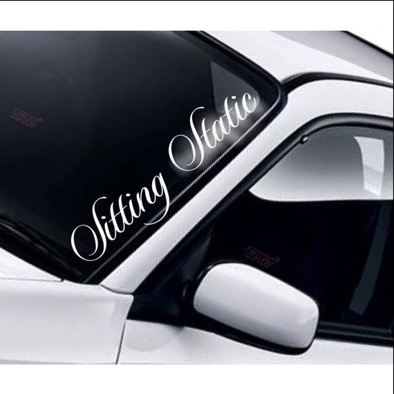 Car on sale windscreen sticker