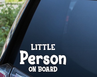 Little Person on board car sticker Baby Child Children Fun Safety Warning Decal