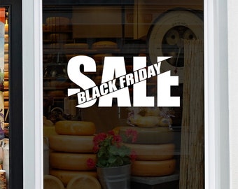 Black Friday Shop Window Sticker Retail Sale Display Decoration Self Adhesive Decal