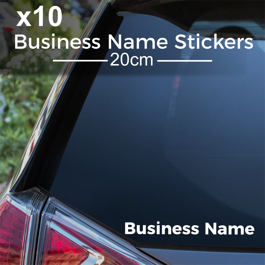 Custom Text Car Decal, Personalised Car Sticker, Custom Text Decal ...