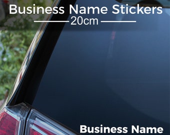 Custom Text Car Decal, Personalised Car Sticker, Custom Text Decal, Business Name Website Lettering Stickers