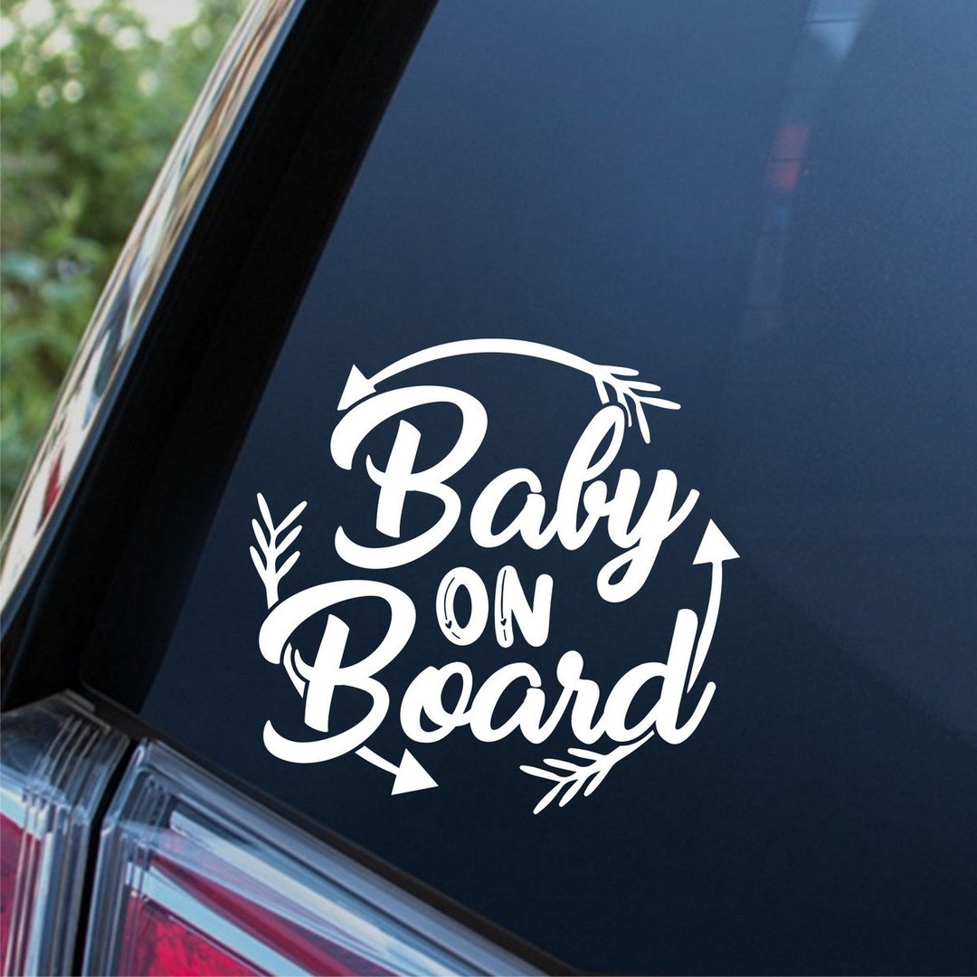 No Baby On Board Lustige AutoAufkleber Vinyl Aufkleber Baby an