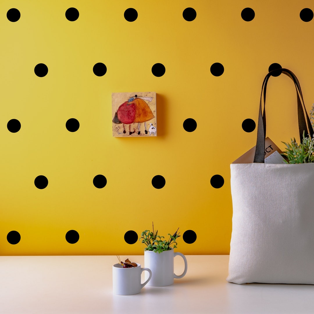 Circle Wall Stickers Polka Dot Decals Polka Dot Stickers Etsy