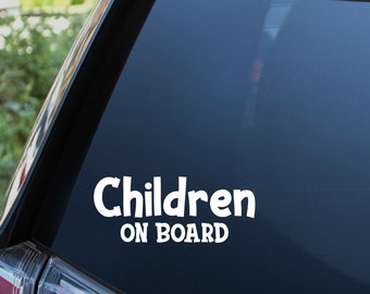 Children on board car sticker Kids Babies Child Window Bumper Decal