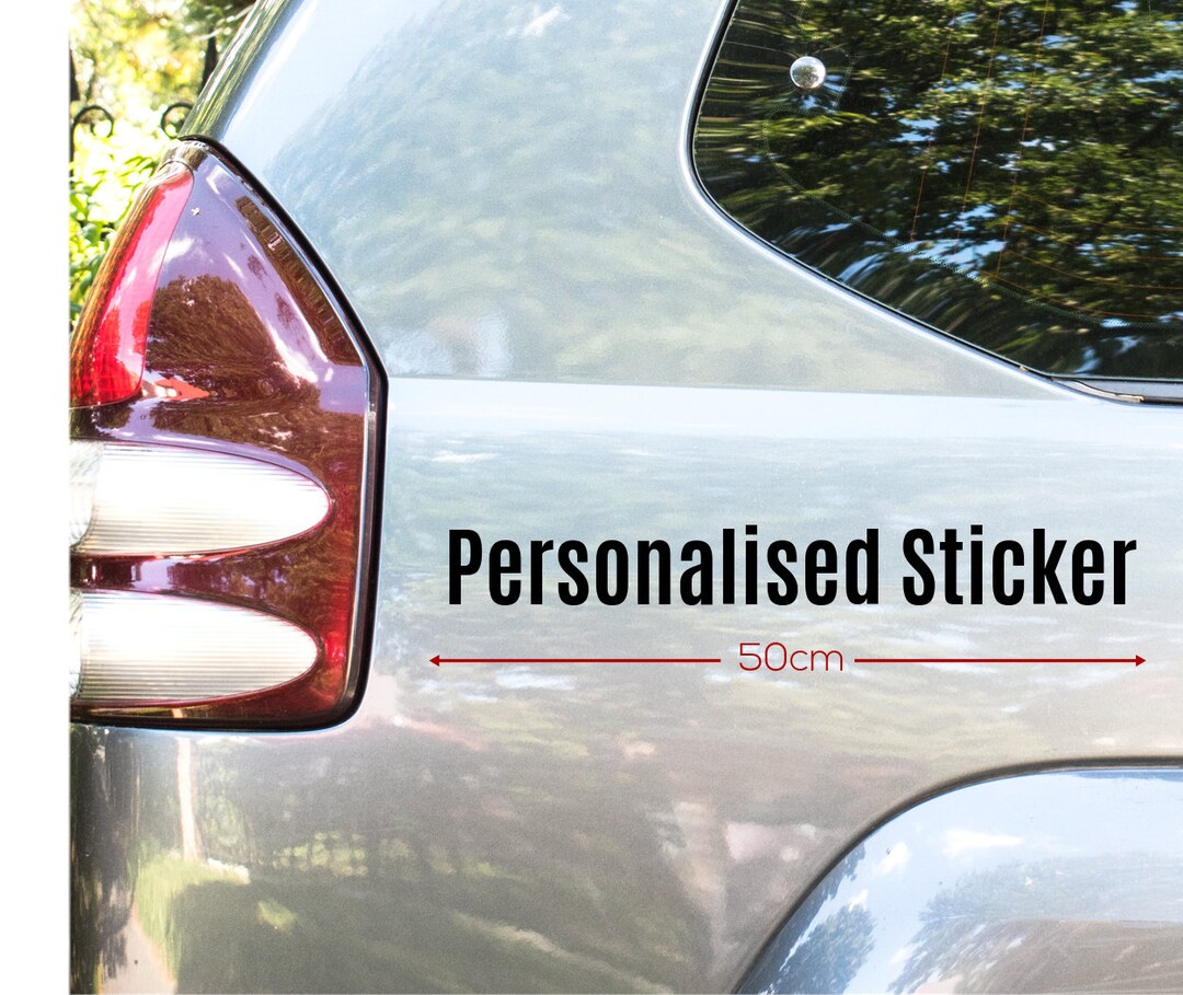 Car Sticker Writing Personalised Car Decal Custom Text Car Stickers - Etsy
