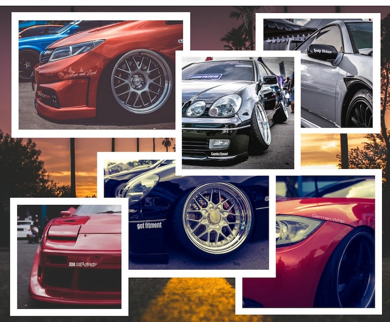 Personalised Stickers On Modified Cars