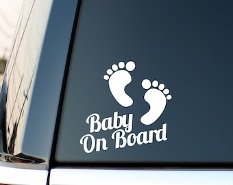 Baby On Board Car Sticker Window Bumper Fun Funny Children Kid Kids Child Vinyl Decal